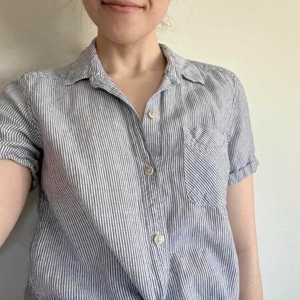 eddie bauer button down top